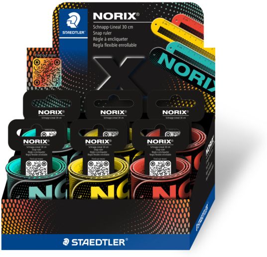 Staedtler Norix 565 Regla Flexible y Enrollable 30 cm Colores Surtidos