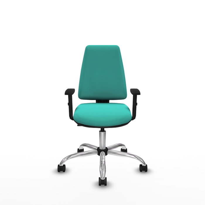 PIQUERAS Y CRESPO Silla de oficina Elche Turquesa con Brazos 1D