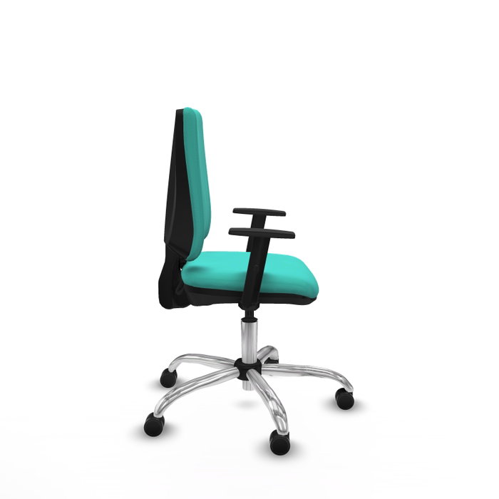 PIQUERAS Y CRESPO Silla de oficina Elche Turquesa con Brazos 1D