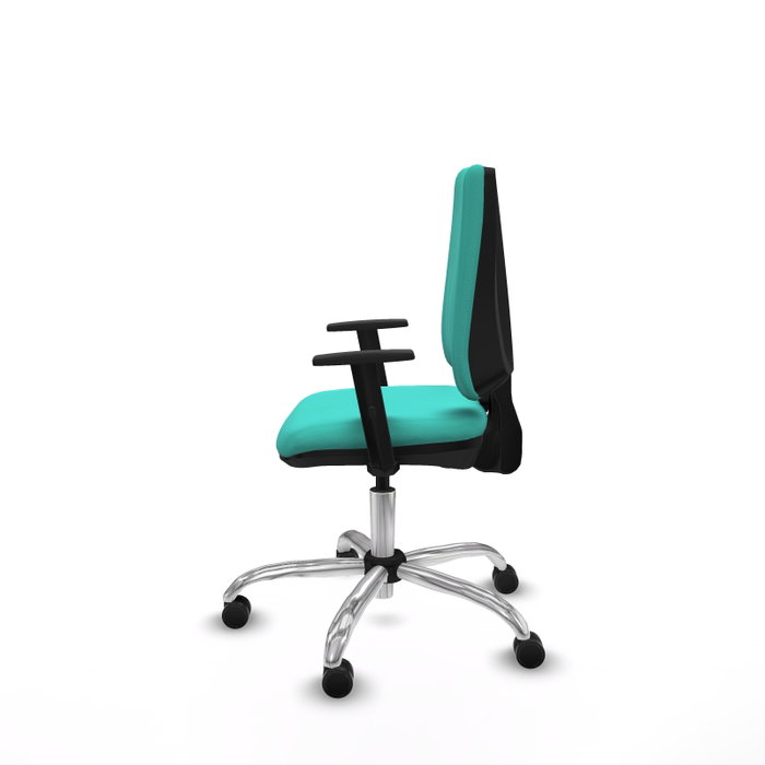 PIQUERAS Y CRESPO Silla de oficina Elche Turquesa con Brazos 1D
