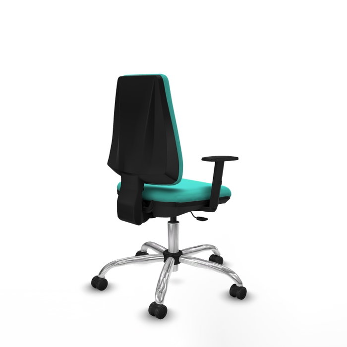 PIQUERAS Y CRESPO Silla de oficina Elche Turquesa con Brazos 1D