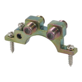 Kathrein EMU 22 Erdungsblock 2xF, 2 Puertos F Conector Hembra, Carcasa Metal Color Plata