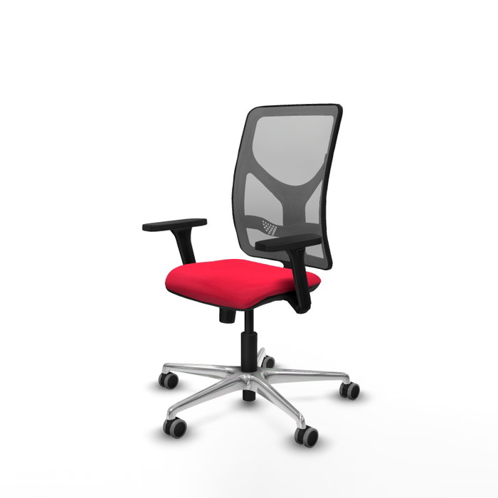 PIQUERAS Y CRESPO Silla de oficina Motilla con mecanismo Sincro, Rojo y Gris PIQUERAS Y CRESPO Silla de oficina Motilla con mecanismo Sincro, Rojo y Gris