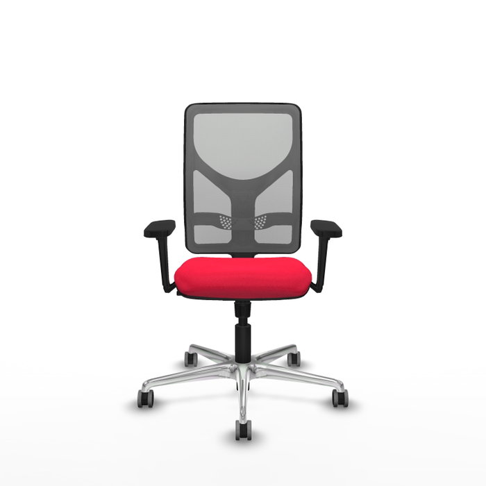 PIQUERAS Y CRESPO Silla de oficina Motilla con mecanismo Sincro, Rojo y Gris PIQUERAS Y CRESPO Silla de oficina Motilla con mecanismo Sincro, Rojo y Gris