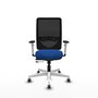 PIQUERAS Y CRESPO Silla de oficina Zulema con mecanismo Sincro/Traslack, Azul y Negro