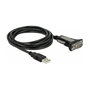 DeLOCK Adaptador USB 2.0 Tipo-A a 1 x serie RS-232 DB9, 4 m
