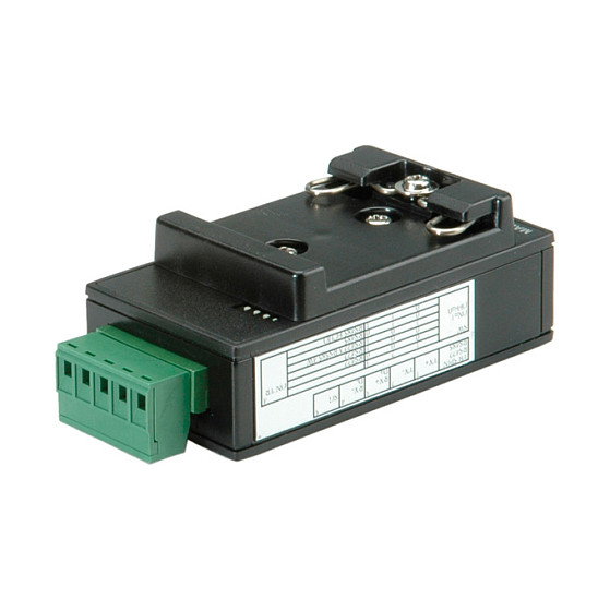 ROLINE Adaptador USB 2.0 a RS422/485 con aislamiento para riel DIN, Negro ROLINE Adaptador USB 2.0 a RS422/485 con aislamiento para riel DIN, Negro
