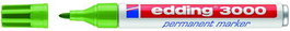 EDDING 3000 Marcador Permanente Cónico Verde Claro (Set de 10)