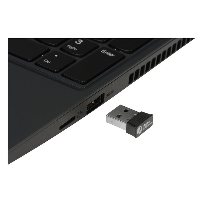 BakkerElkhuizen PRF Ratón Inalámbrico Vertical para Mano Derecha, Óptico 1600 DPI, 6 Botones, RF 2.4G, Negro y Gris