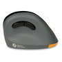BakkerElkhuizen PRF Ratón Inalámbrico Vertical para Mano Derecha, Óptico 1600 DPI, 6 Botones, RF 2.4G, Negro y Gris