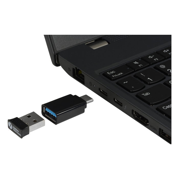 BakkerElkhuizen PRF Ratón Inalámbrico Vertical para Mano Derecha, Óptico 1600 DPI, 6 Botones, RF 2.4G, Negro y Gris
