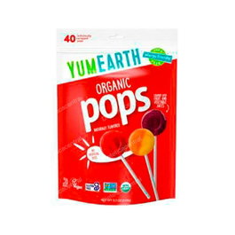 YUM EARTH Piruletas Orgánicas sabor Frutas 8 sabores 40 uds