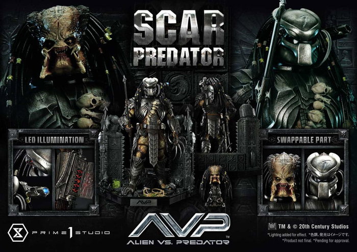 Prime 1 Studio Estatua Museum Masterline Series 1/3 Scar Predator Deluxe Bonus Version