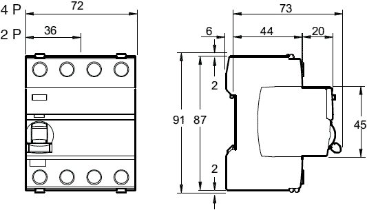 SCHNEIDER ELECTRIC Interruptor Diferencial ACTI9 iID 25A 300mA 4 Polos