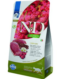Farmina N&D Cat Quinoa Urinary Pato 1,5 kg Alimento para Gatos con Problemas Urinarios