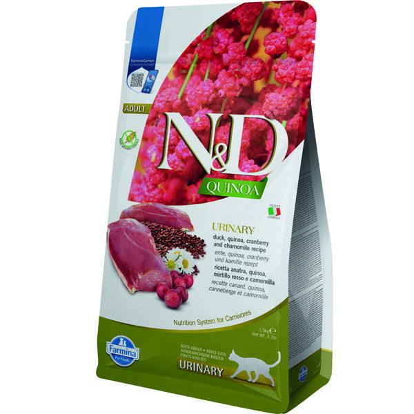 Farmina N&D Quinoa Urinary Pato 1,5kg Farmina N&D Quinoa Urinary Pato 1,5kg
