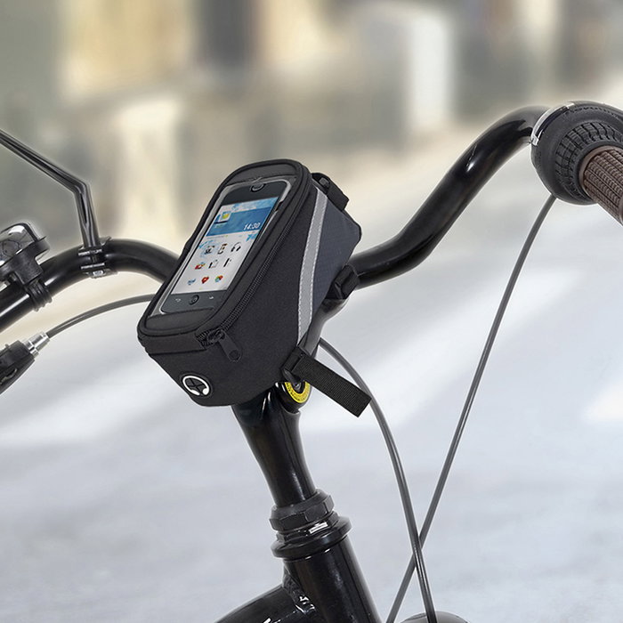 Be Mix Bolsa Táctil para Móvil de Bicicleta con Bolsillo Frontal