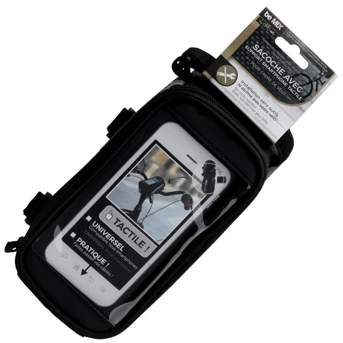 Be Mix Bolsa Táctil para Móvil de Bicicleta con Bolsillo Frontal