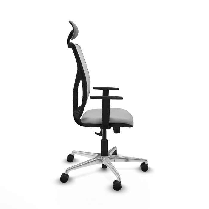 PIQUERAS Y CRESPO Silla de oficina Motilla Gris claro y Blanco PIQUERAS Y CRESPO Silla de oficina Motilla Gris claro y Blanco