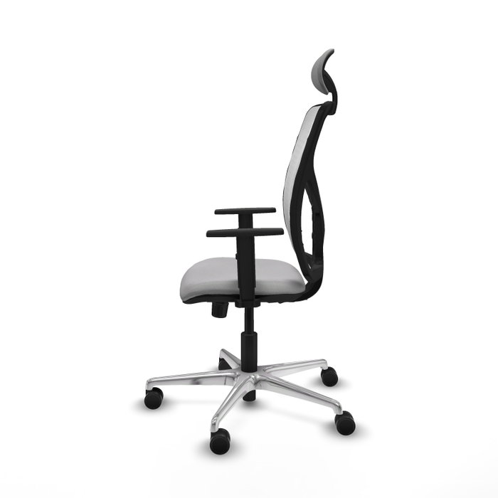 PIQUERAS Y CRESPO Silla de oficina Motilla Gris claro y Blanco PIQUERAS Y CRESPO Silla de oficina Motilla Gris claro y Blanco