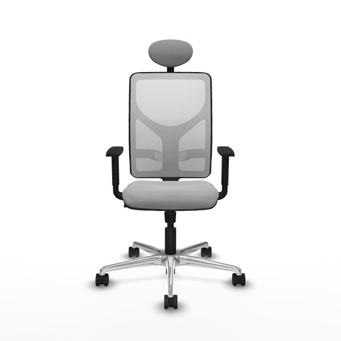PIQUERAS Y CRESPO Silla de oficina Motilla Gris claro y Blanco PIQUERAS Y CRESPO Silla de oficina Motilla Gris claro y Blanco