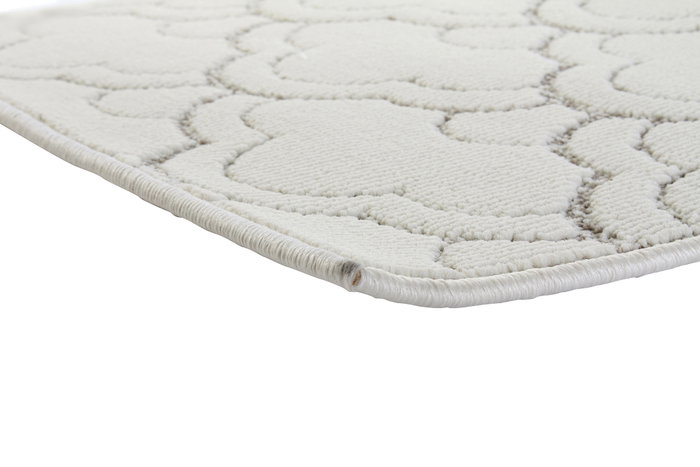 DKD Home Decor Alfombra Oriental Reveal Blanco Gris 240 x 60 cm