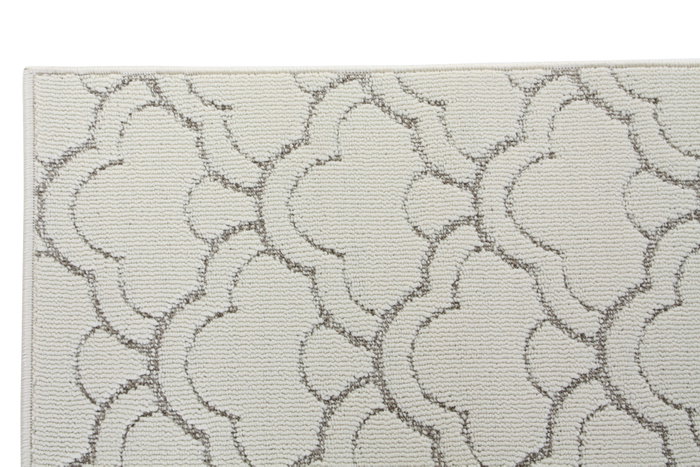DKD Home Decor Alfombra Oriental Reveal Blanco Gris 240 x 60 cm