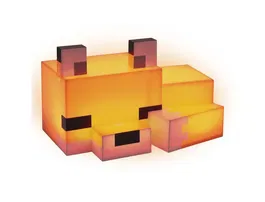 Wondee Lámpara Minecraft Fox Decoración Baby Fox Light 16 cm, Oficial, Modelo Zorro Cubico, Luz Ambiental, para Habitación Gamer, Regalo