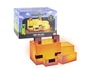 Wondee Lámpara Minecraft Fox Decoración Baby Fox Light 16 cm, Oficial, Modelo Zorro Cubico, Luz Ambiental, para Habitación Gamer, Regalo