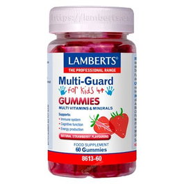LAMBERTS Multi-Guard Gummies for Kids sabor fresa
