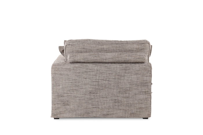 DKD Home Decor Módulo de Sofá Izquierdo/Derecho Marrón Claro
