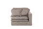 DKD Home Decor Módulo de Sofá Izquierdo/Derecho Marrón Claro