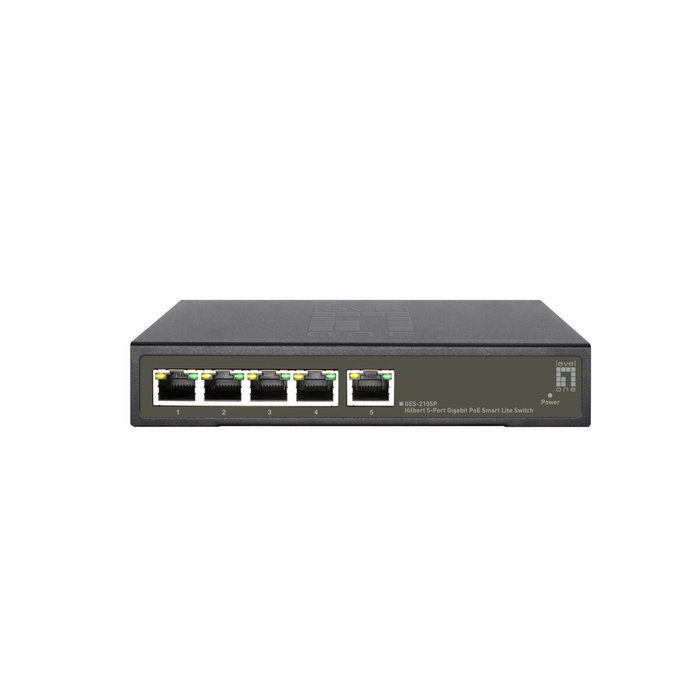 LevelOne GES-2105P Hilbert Switch Gigabit PoE+ 5 Puertos LevelOne GES-2105P Hilbert Switch Gigabit PoE+ 5 Puertos