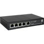 LevelOne GES-2105P Hilbert Switch Gigabit PoE de 5 Puertos (4 PoE+)