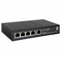 LevelOne GES-2105P Conmutador Smart Lite Gigabit PoE 5 Puertos, 4 Puertos PoE+ (802.3at/af), 60W, Gestionable Web, Hilbert