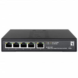 LevelOne GES-2105P Conmutador Smart Lite Gigabit PoE 5 Puertos, 4 Puertos PoE+ (802.3at/af), 60W, Gestionable Web, Hilbert