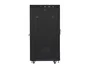 Lanberg FF01-8015-23BL Armario Rack Bastidor 19" de Pie 15U, 800mm Ancho x 1000mm Prof., Puerta Vidrio y Malla, Negro