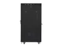 Lanberg FF01-8015-23BL Armario Rack Bastidor 19" de Pie 15U, 800mm Ancho x 1000mm Prof., Puerta Vidrio y Malla, Negro