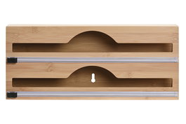 DKD Home Decor Portarrollos Basicos Bambu Natural 7 x 14.5 x 33.5 cm