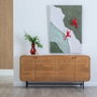 Aparador Natural Madera de Mango Salón 170 X 40 X 80 cm