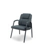 FORÖL Silla Opti543 en Similpiel Negro con Brazos Fijos