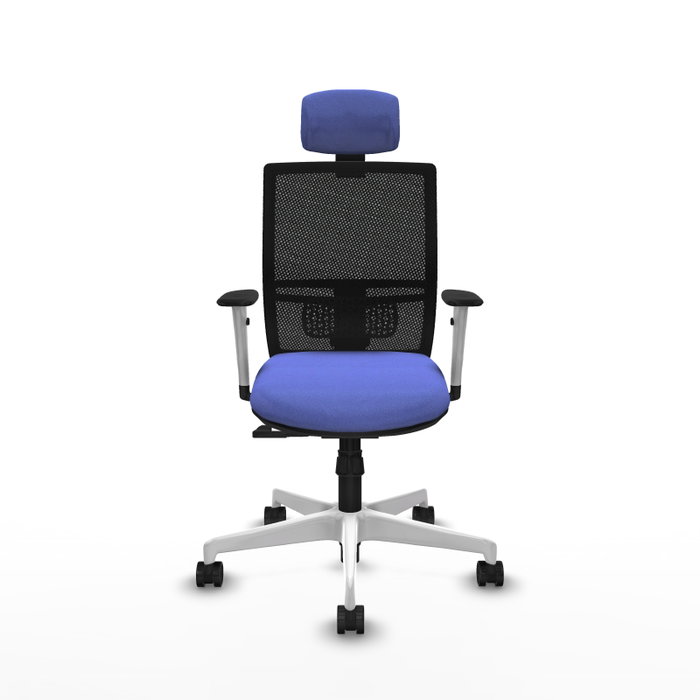 PIQUERAS Y CRESPO Silla de oficina Yunquera Azul claro con mecanismo Sincro