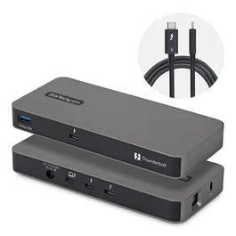 StarTech.com Hub Thunderbolt 5 303UE-TB5-HUB de 4 puertos, Gris