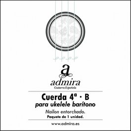 4ª Cuerda Admira para Ukelele Baritono Nailon Entorchado Ca504Ukb