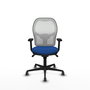 PIQUERAS Y CRESPO Silla de oficina Jorquera con mecanismo Sincro, Azul y Blanco