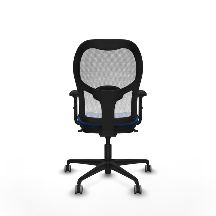PIQUERAS Y CRESPO Silla de oficina Jorquera con mecanismo Sincro, Azul y Blanco PIQUERAS Y CRESPO Silla de oficina Jorquera con mecanismo Sincro, Azul y Blanco