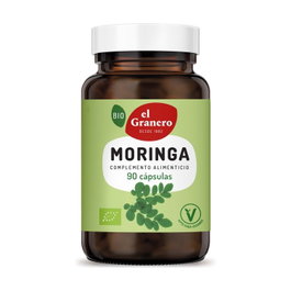 El Granero Integral Moringa Bio 90 cápsulas 400mg Pack de 6 unidades Complemento Alimenticio Ecológico