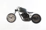 DKD Home Decor Reloj de Pared de Hierro y Cristal Moto Gris