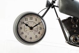 DKD Home Decor Reloj Pared Vintage Gris Negro 44 x 21 x 8 cm (2 Unidades)