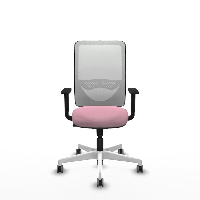 PIQUERAS Y CRESPO Silla de oficina Zulema con mecanismo Sincro, Rosa y Blanco PIQUERAS Y CRESPO Silla de oficina Zulema con mecanismo Sincro, Rosa y Blanco